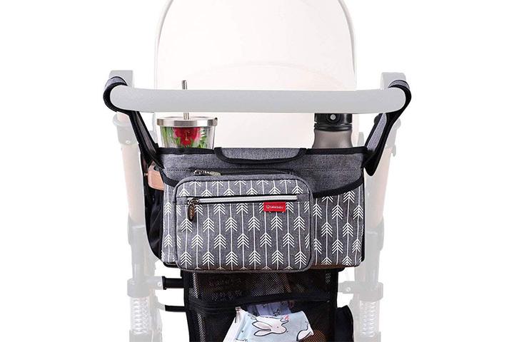 Diono Buggy Buddy XL Universal Stroller Organizer, Gray