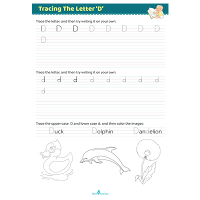 Tracing The Letter ‘D’