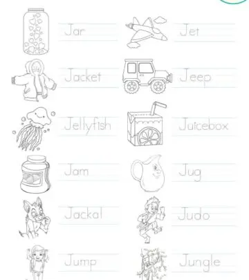 From jar to judo, these joyful J words make learning fun.