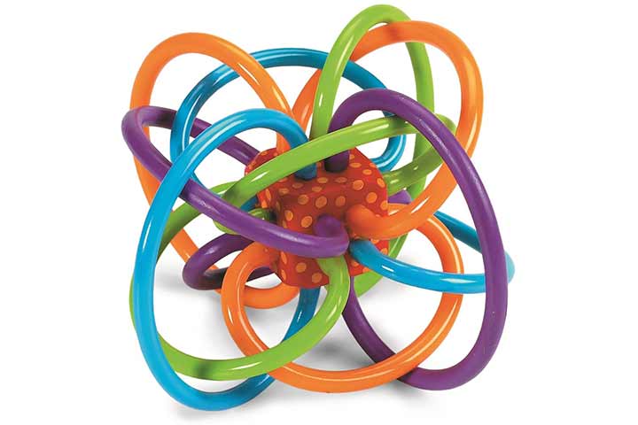 Manhattan Toy Winkel Rattle and Sensory Teether Toy 