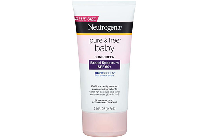 Neutrogena Pure & Free Baby Sunscreen Lotion Broad Spectrum SPF 60+