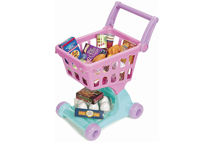 Pink Shopping Day Grocery Cart By Play Circle