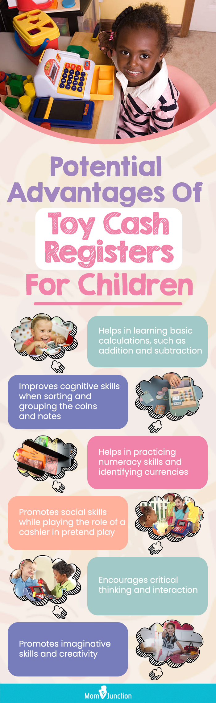 Potential Advantages Of Toy Cash Registers For Children (infographic)
