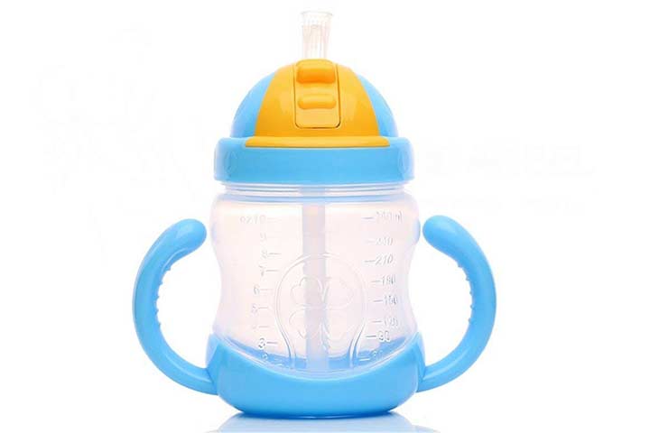  SGD Plastic Unbreakable Soft Straw Sipper Cup