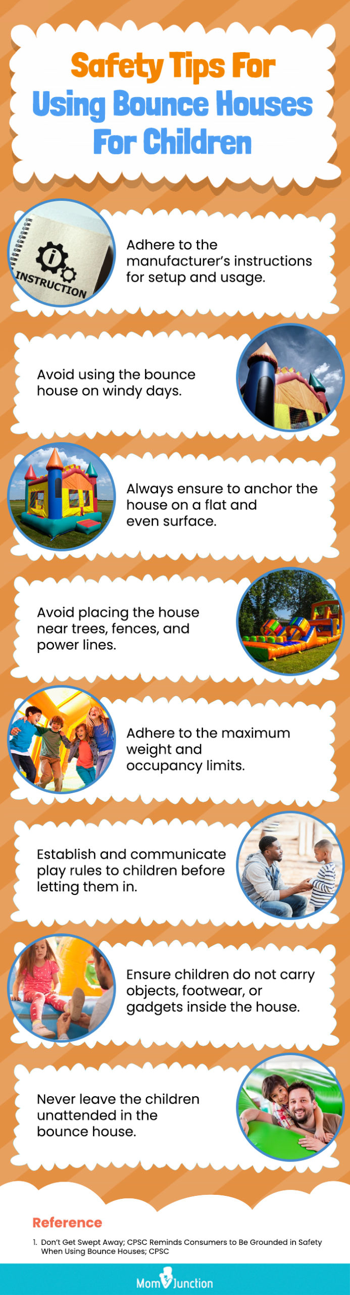 Safety Tips For Using Bounce Houses For Children (infographic)