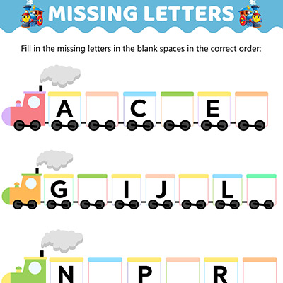 Fill In The Missing Uppercase Letters