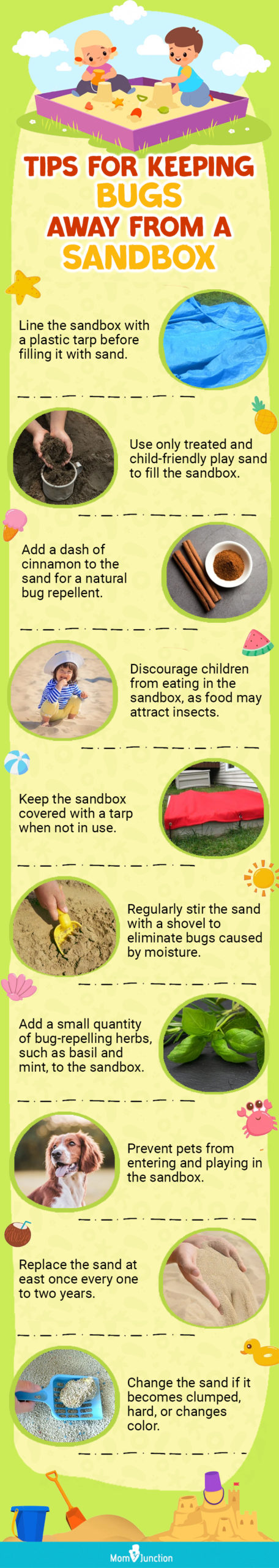 Tips For Keeping Bugs Away From A Sandbox (infographic)