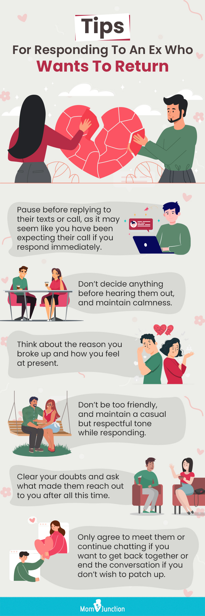 tips for responding to an ex who wants to return [infographic]