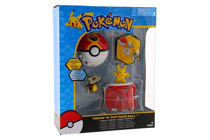 Tomy Pokémon Throw ‘N Pop Pikachu Pokeball & Cubone 