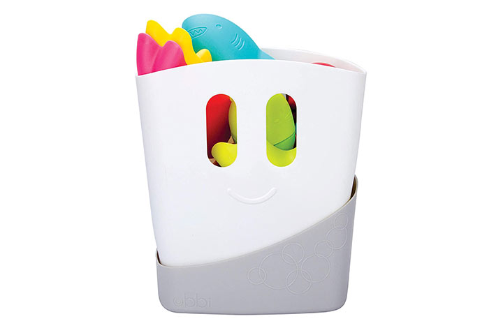Adjustable Bathtub Storage Basket Organiser Shower Caddy Ideal For Kids Toys Holder 