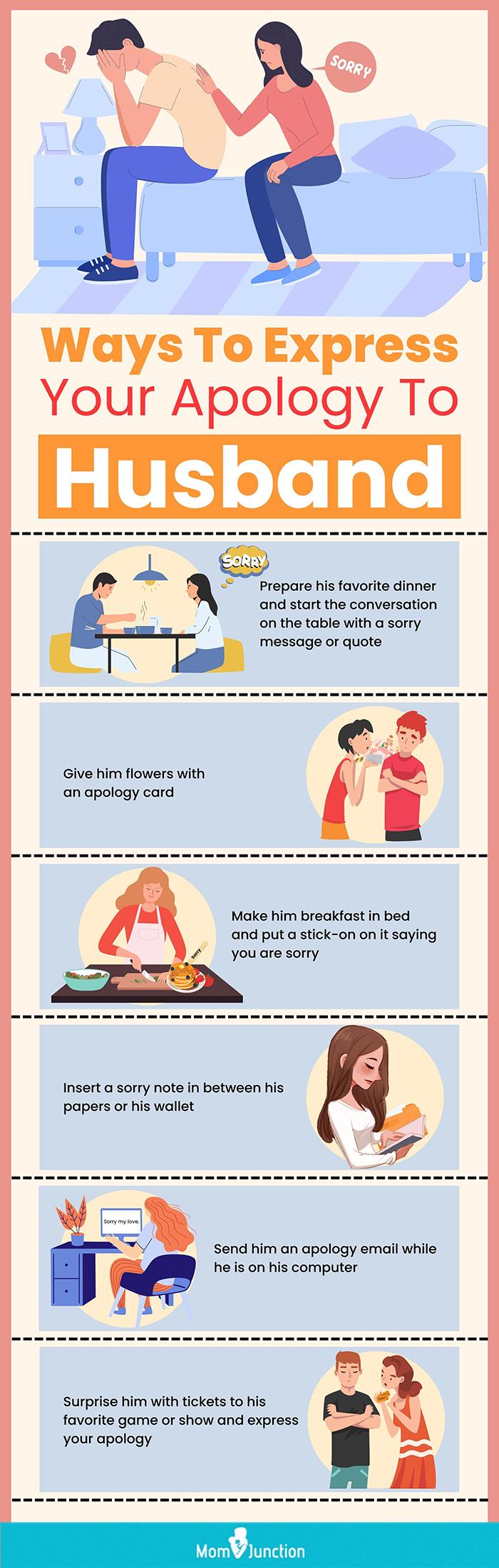 ways to express your apology to husband (infographic)