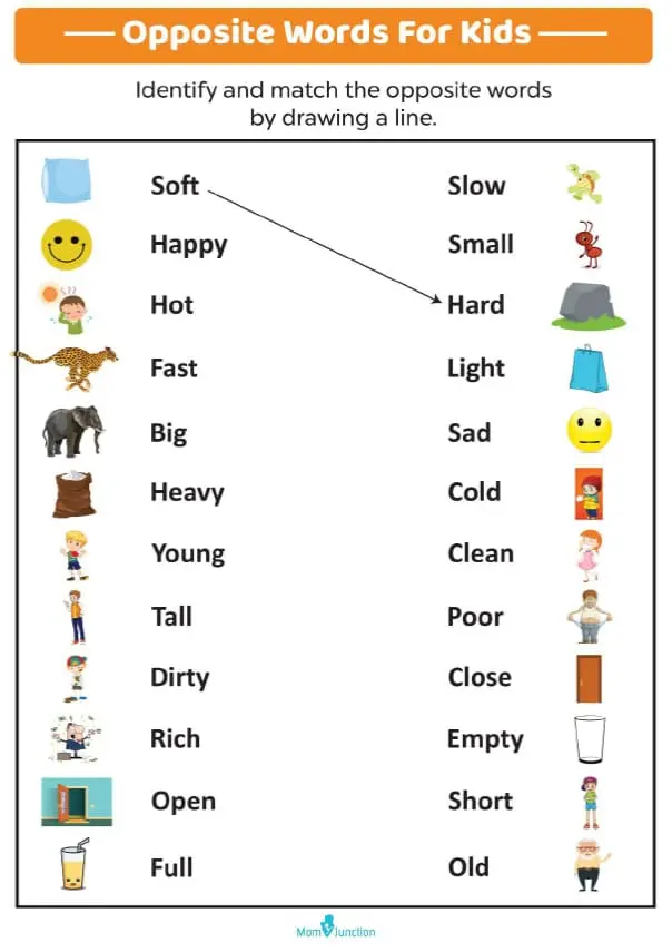 Free Antonym Matching Worksheet For Kids_image