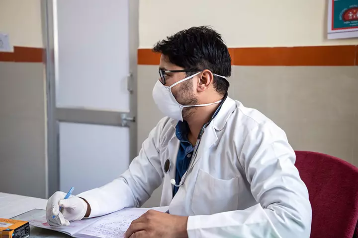 pregnant woman is tested