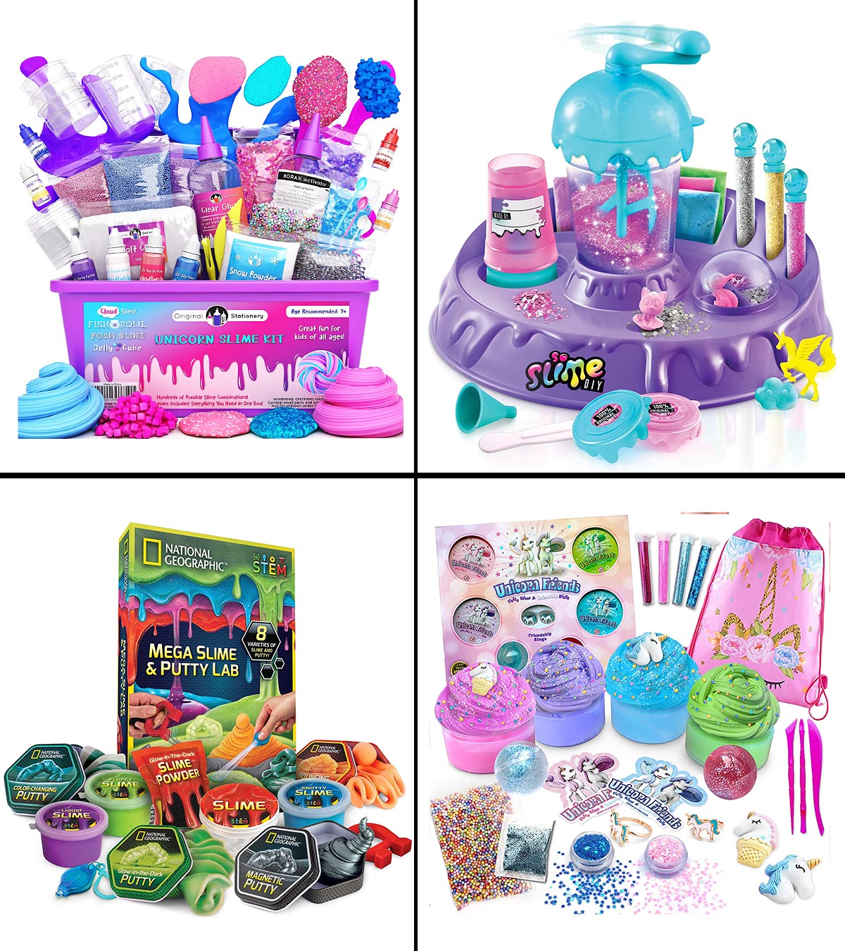 DIY Make Your Own Slime Putty Clay Kids Toy Christmas Gift Play Fun Lab Kit Set 
