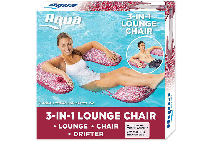 Aqua Leisure Mosaic 3-in-1 Pool Chair Float