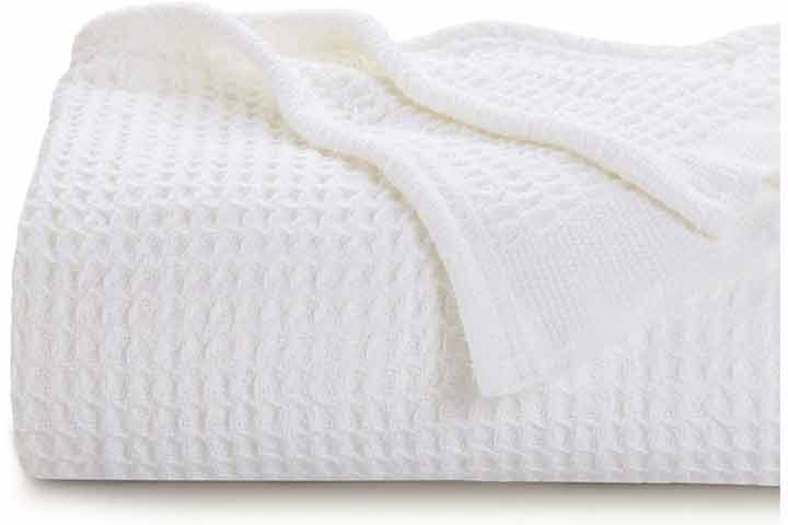 Bedsure 100% Cotton Thermal Blanket