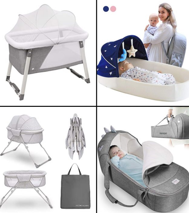 Folding Travel Crib Newborn Baby Bed & Travel Bed Multi-Function Portable Bed 