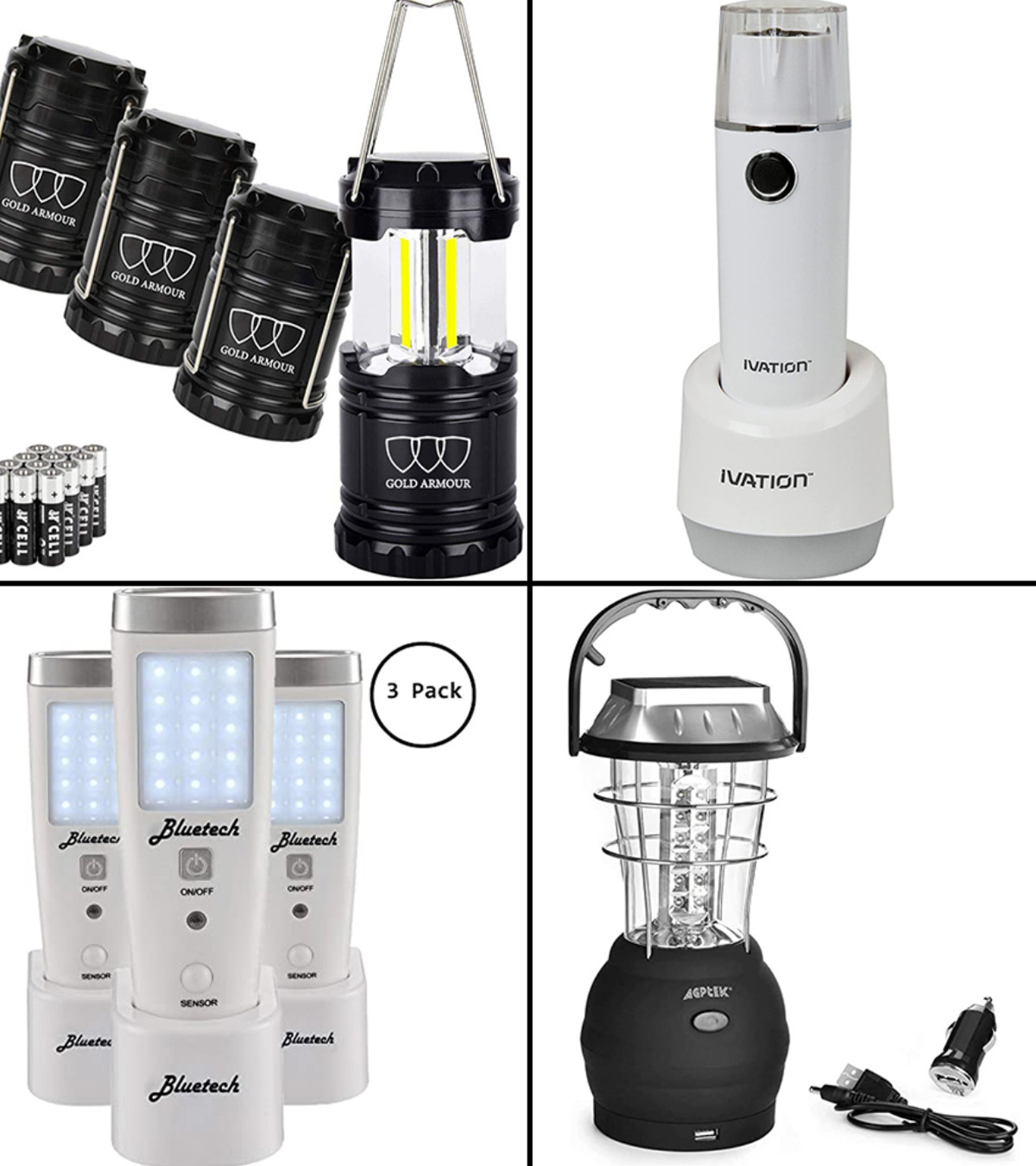 Amazon.com: KYNG Rechargeable LED Lantern Brightest Light for Camping,  Emergency Use, Outdoors, and Home- Lasts for 250 Hours on a Single Charge-  Includes USB Cord and Wall Plug, Built in Phone Charger :