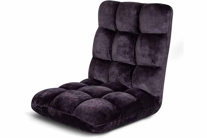 Birdrock Home Adjustable 14-Position Memory Foam Floor Chair