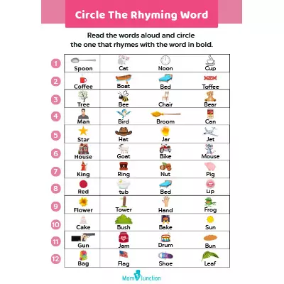 Identify The Word That Rhymes With The First Word