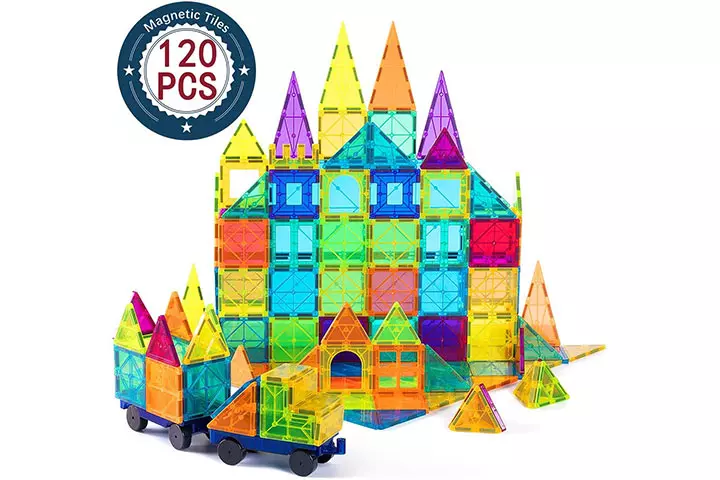 Cossy Magnetic Building Tiles Set (120 Pcs)