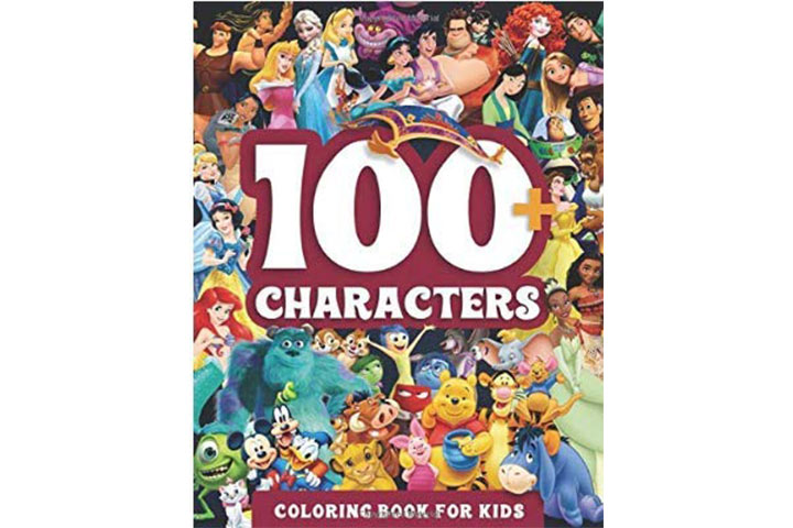 Di Books 100+ Characters Coloring Book for Kids