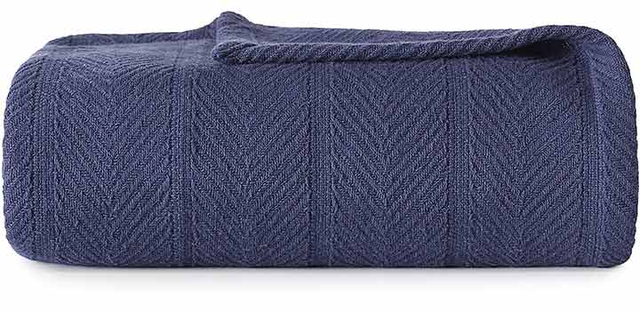 Eddie Bauer Herringbone Cotton Blanket