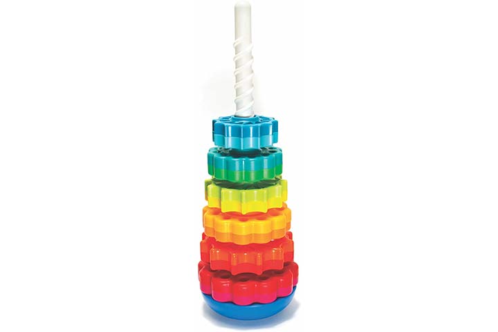 Fat Brain Toys SpinAgain Stacking Toy