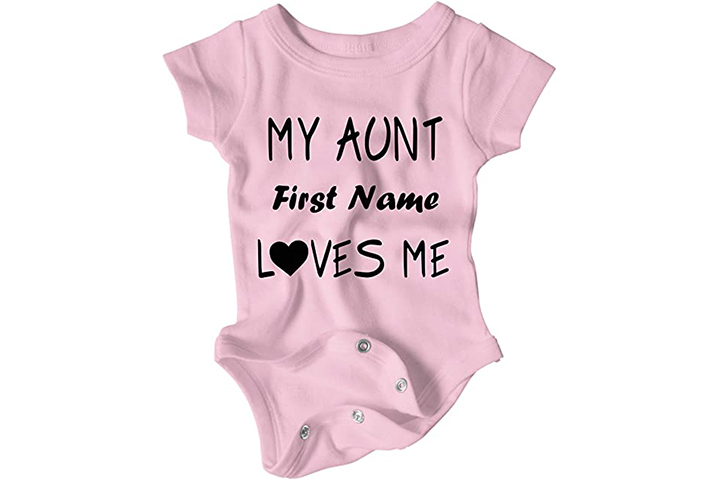 Granite City Graphics Custom Aunt Love Baby Onesie