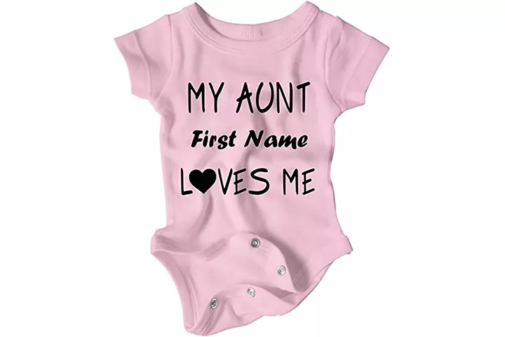 Granite City Graphics Custom Aunt Love Baby Onesie