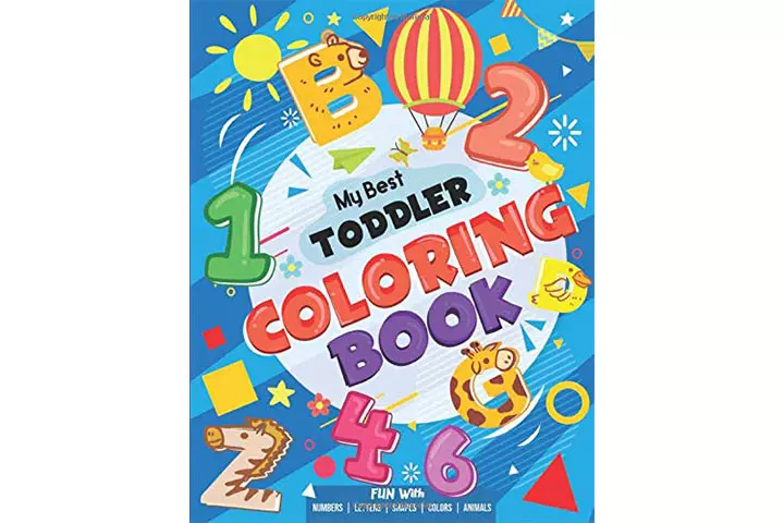 Happy Toddlerz My Best Toddler Coloring Book