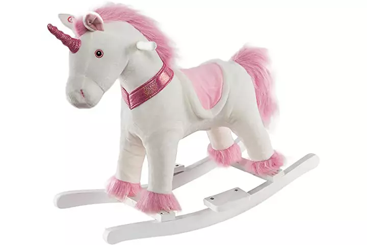 Holly HOME Plush Rocking Unicorn