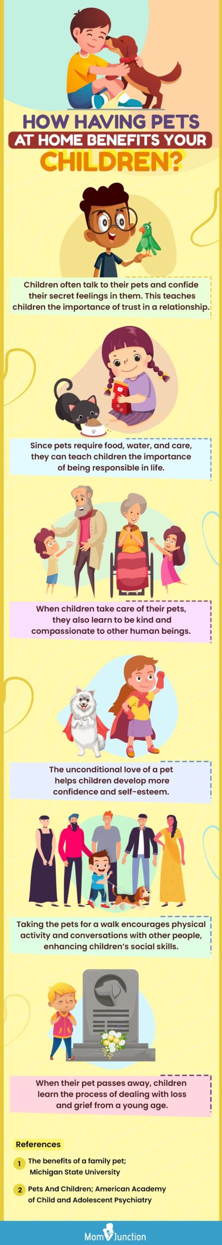 benefits of having pets at home for kids (infographic)