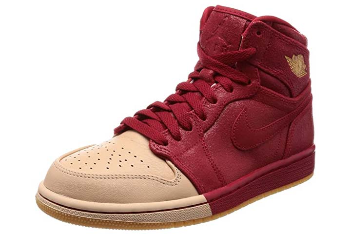 Jordan Nike Womens 1 Retro Hi Premium Basketball Shoe