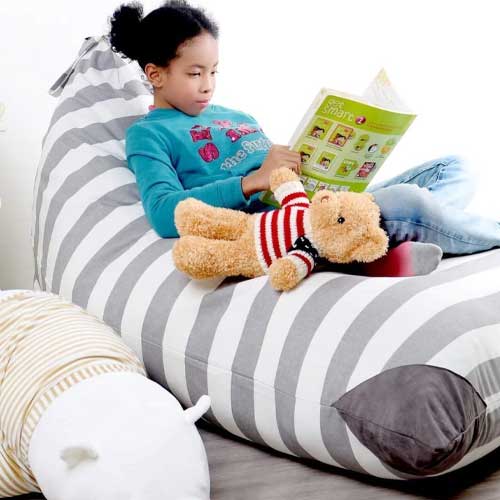 Mylola Kids XL Stuffed Animal Storage Bean Bag Chair