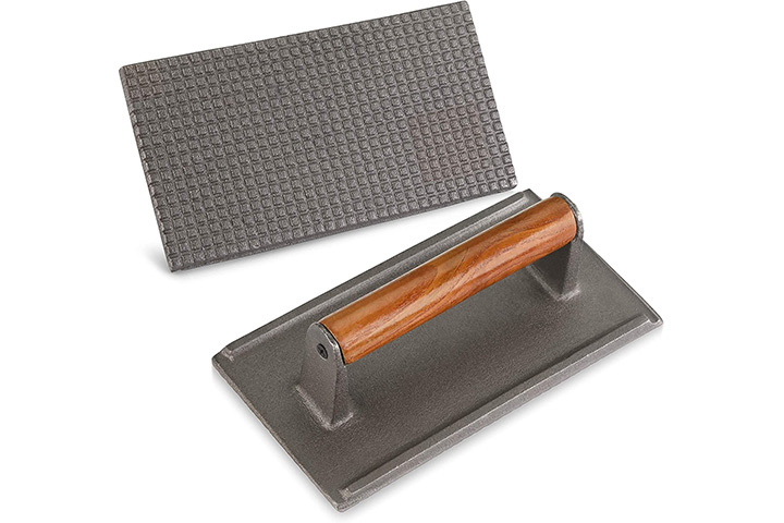 New Star Foodservice 36435 Commercial Grade Iron Steak Weight/Bacon Press