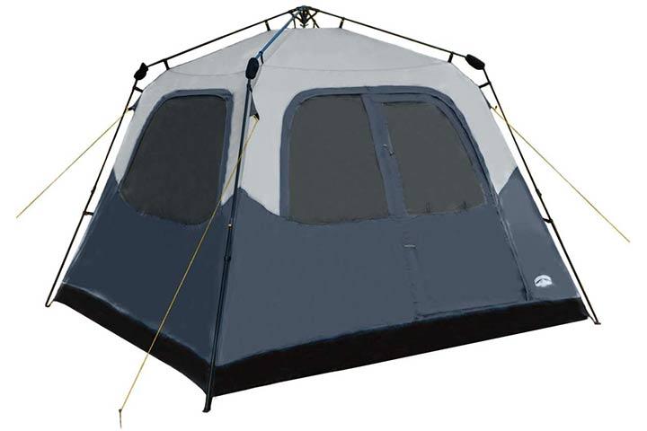 6 Person Lighted Instant Cabin Tent 11’ x 9’