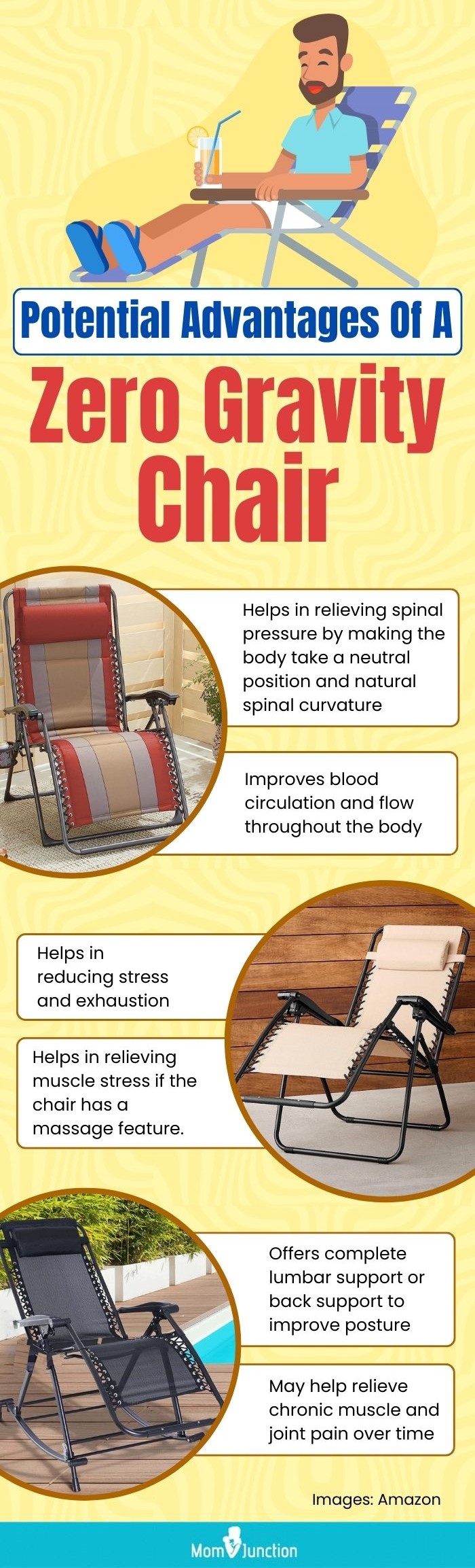 Potential Advantages Of Zero Gravity Chairs (infographic)