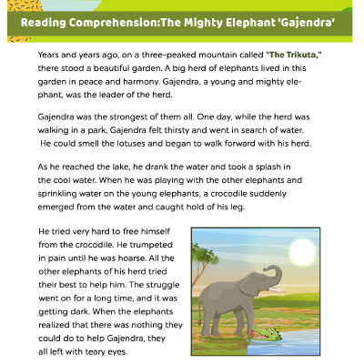 Reading Comprehension: The Mighty Elephant ‘Gajendra’