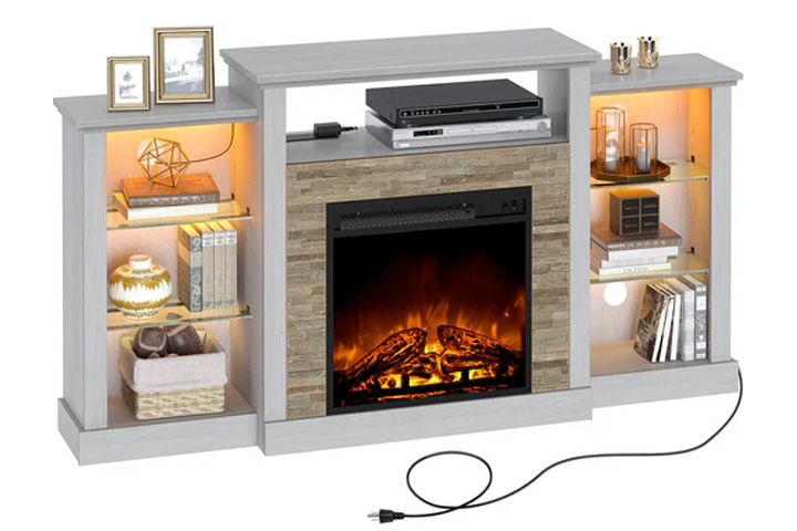 Rolanster Fireplace TV Stand