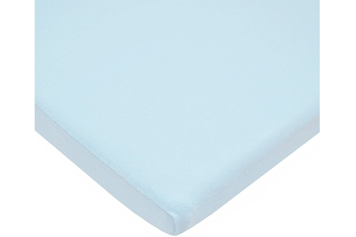 Baby Blue Ultra Soft Comfortable Premium Quality Microfiber Baby Bassinet Sheets Unisex for Boy Girl Soft and Strechy Cradle Sheets for Oval Bassinet Pad/Mattress 