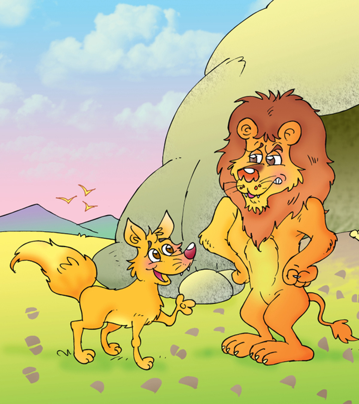狐狸和狮子的故事
