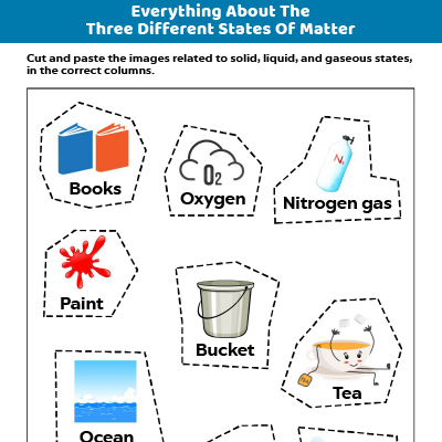 three states of matter solid liquid and gas