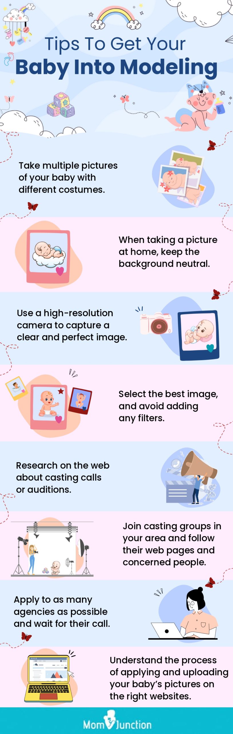 tips to get your baby into modeling [infographic]