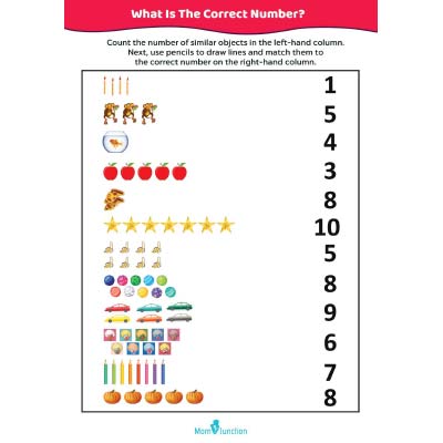 Count The Items And Match With Correct Number
