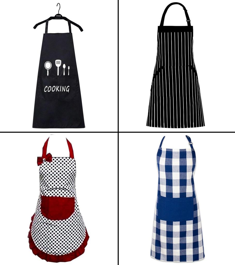 LIFE IS GOOD APRON Plaid Natural  Kitchen Cooking NWT 