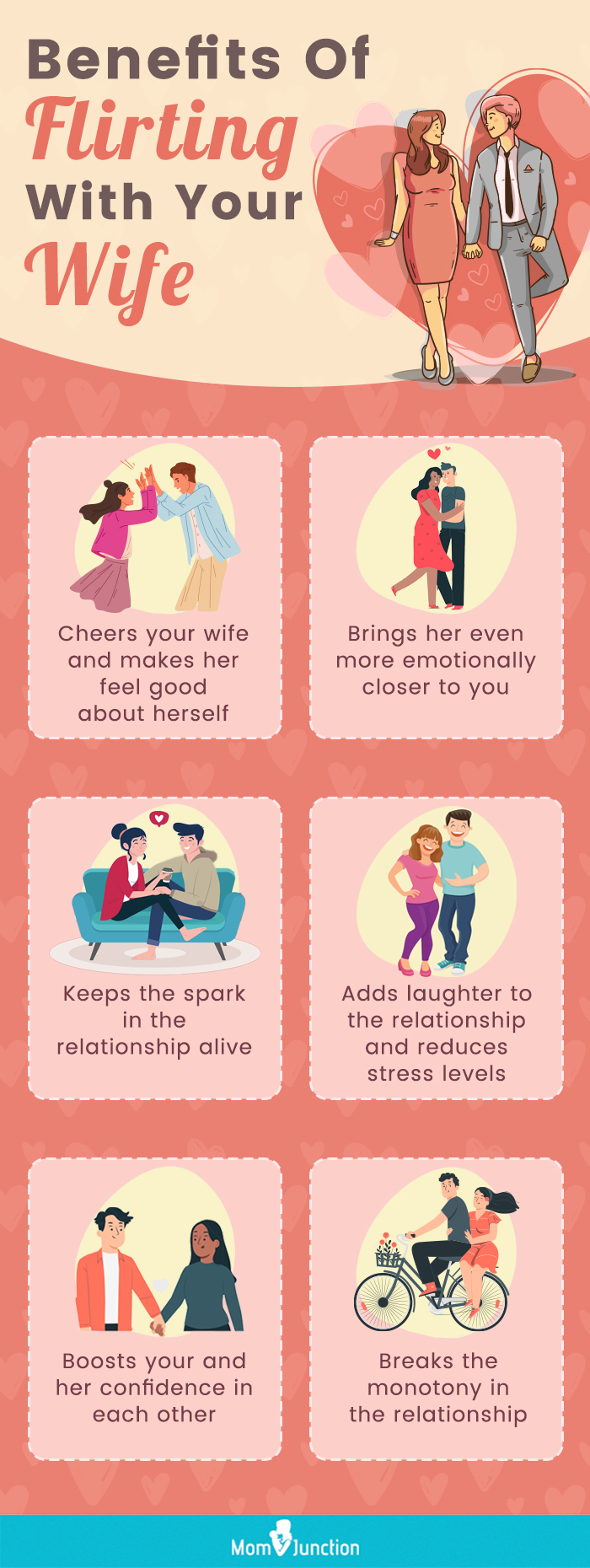 benefits of flirting with your wife (infographic)