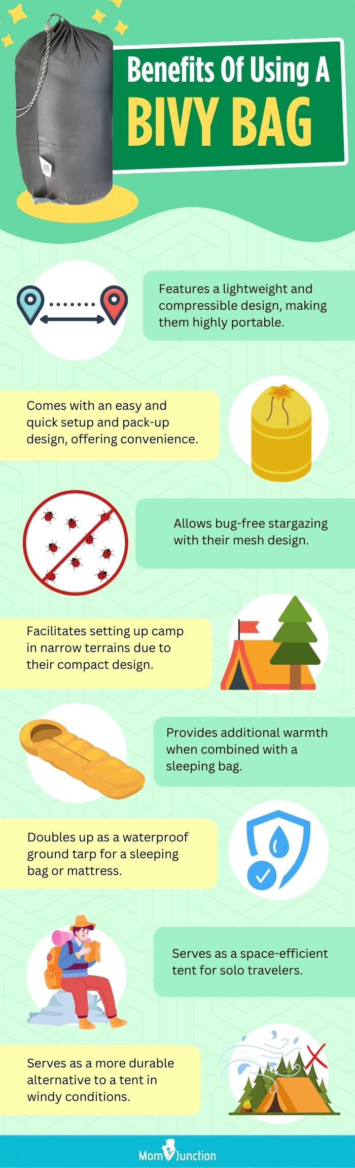 Benefits Of Using A Bivy Bag (infographic)