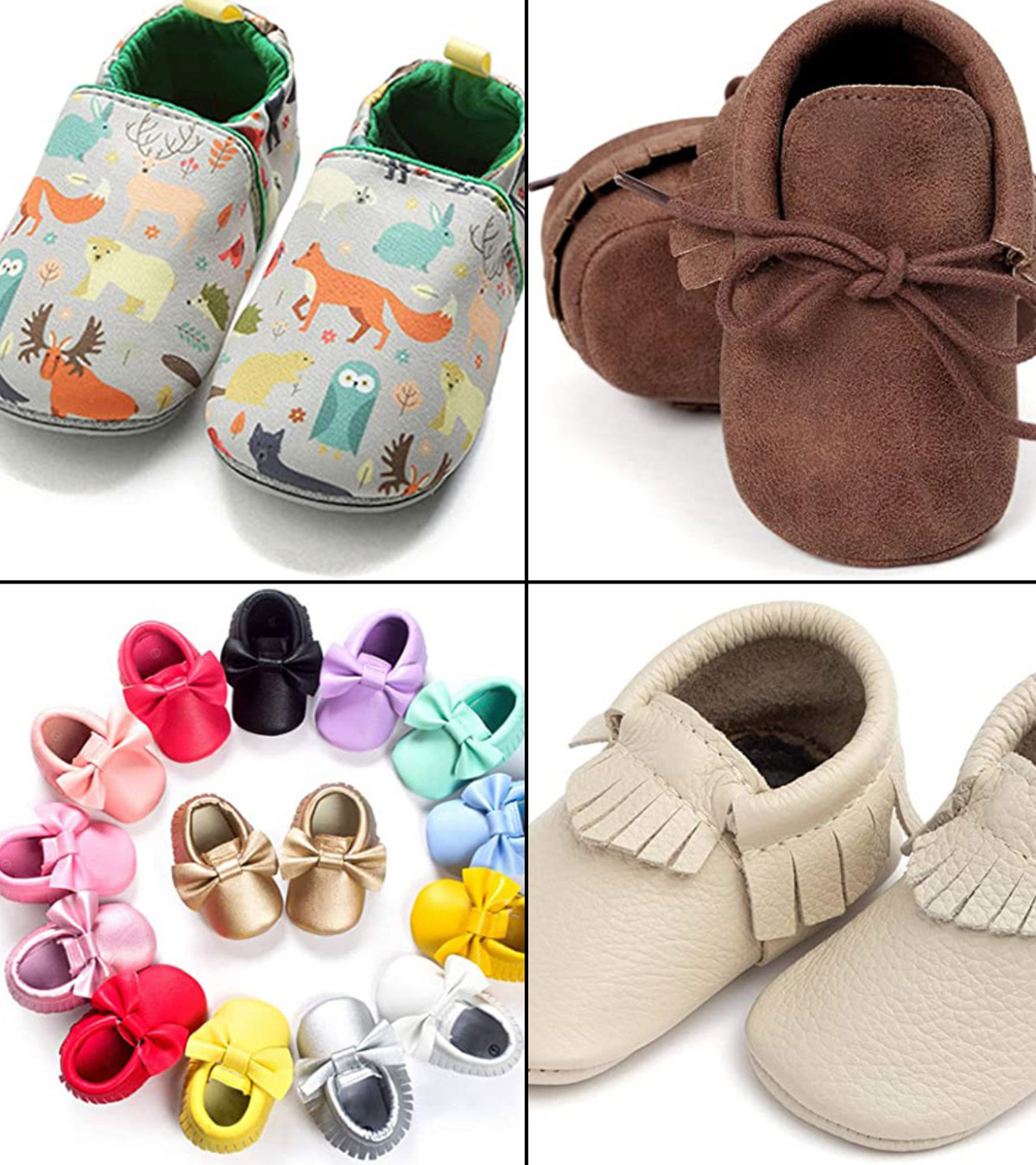 Anrenity Baby Loafers for Infant Boys Girls Crib Flat Boat Shoes Soft Soled Moccasin DDX-004 