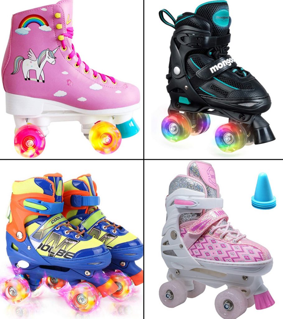 Roller Skates for Girls Boys and Kids 3 Size Adjustable Toddler Roller Skates\ 